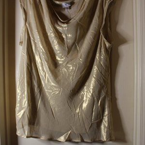 NWT Worthington Metallic Sleeveless Blouse